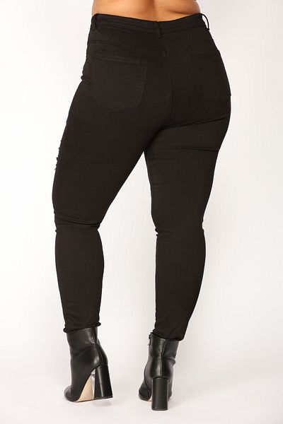 sinembutik Black Skinny Lycra Large Size Jeans