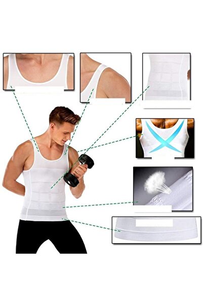 MİSTİRİK Torenova Model Sports Corset - White with Abdominal and Breast Removal