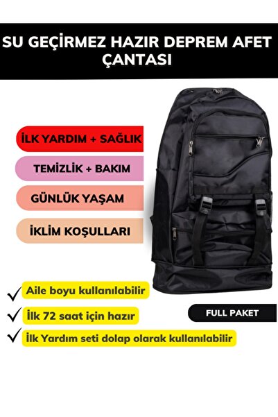 Crazy Deprem Ilk Yardım Afet Çantası Acil Ilk Yardım Dağcı Çantası