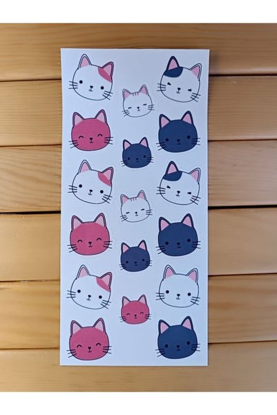 EyER Shoping Cats Cats Label Sticker