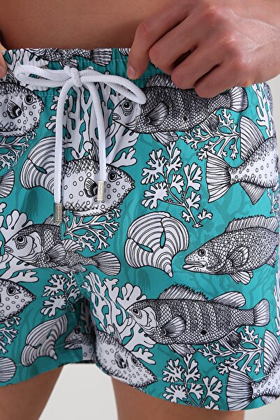 Whitefin WHİTEFİN WHİTE FİSH ERKEK DENİZ ŞORTU KISA