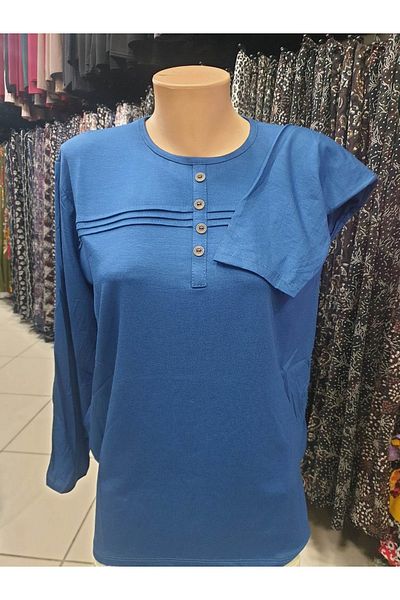 sercan konfeksiyon Women's Mother Combed Cotton Blouse