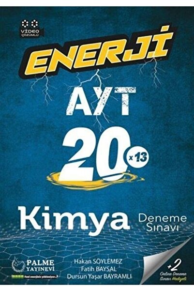 Palme Yayınevi Palme Enerji Ayt 20 Kimya Deneme Sınavı