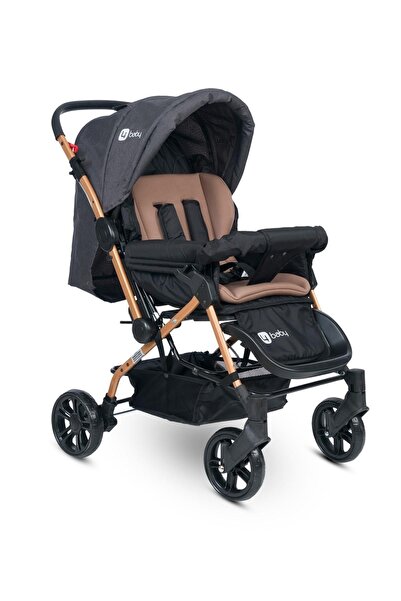 4Baby Ab-360 Olympus Gold Çift Yönlü Bebek Arabası Antrasit