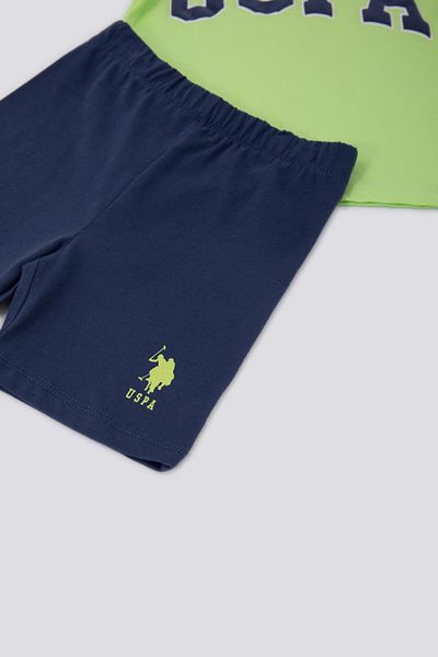 U.S. Polo Assn. U.S. Polo Assn Vitality Green Baby T-shirt Set