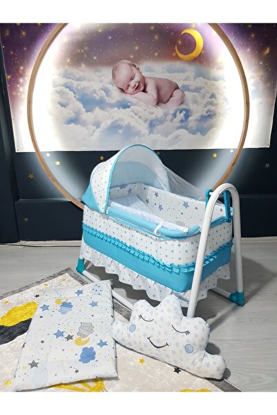 bebek_iklimi Uyku Setli Portatif Sallanabilir Anne Yanı Beşik ** Alt Açma Min...