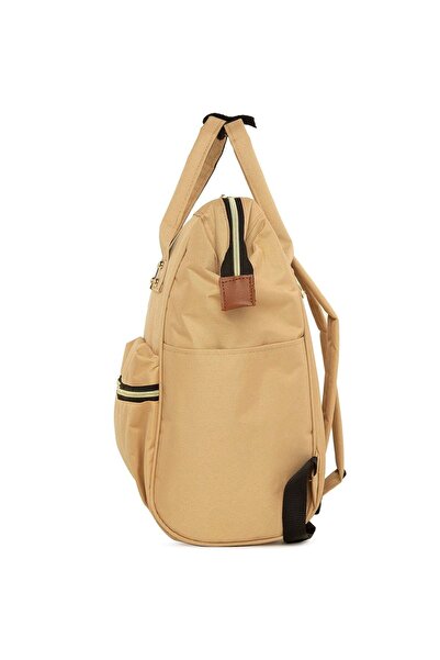 Bagmori Γυναικείο μεταλλικό σακίδιο πλάτης Mink M000000499