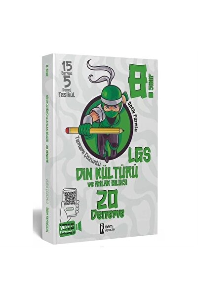 İsem Yayınları 8.sınıf Din Kültürü Deneme 20li