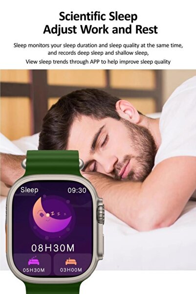 MOONSHOP S8 Ultra 45mm Akıllı Saat Watch Ultra Turuncu