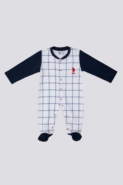 U.S. Polo Assn. Base Polo Assn Cutie Cream Baby Jumpsuit