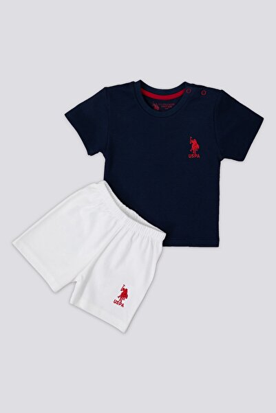 U.S. Polo Assn. U.s. Polo Assn Exquisite Detail Lacivert Bebek Tshirt Takım