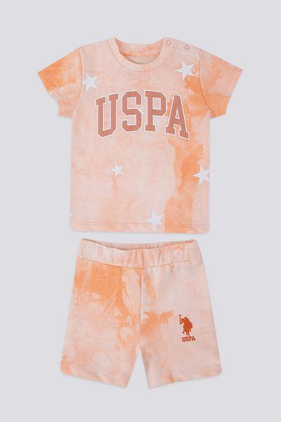 U.S. Polo Assn. Alive Salmon Baby T-shirt Set