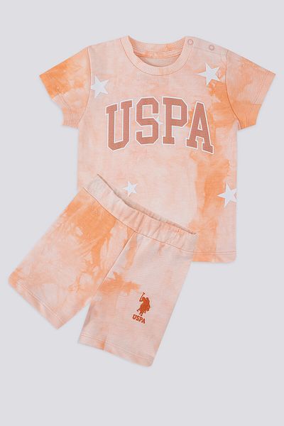 U.S. Polo Assn. Alive Salmon Baby T-shirt Set