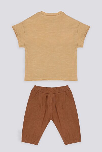 U.S. Polo Assn. U.s. Polo Assn The Elegance Of Khaki Kahve Erkek Bebek Tshirt Pantolon Takım