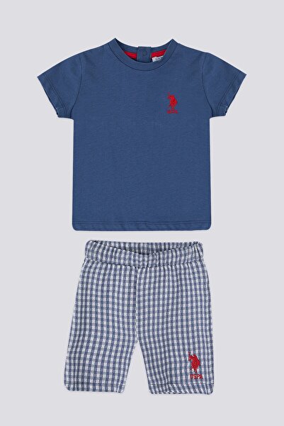 U.S. Polo Assn. U.s. Polo Assn Dot Embroidery Lacivert Bebek Tshirt Takım