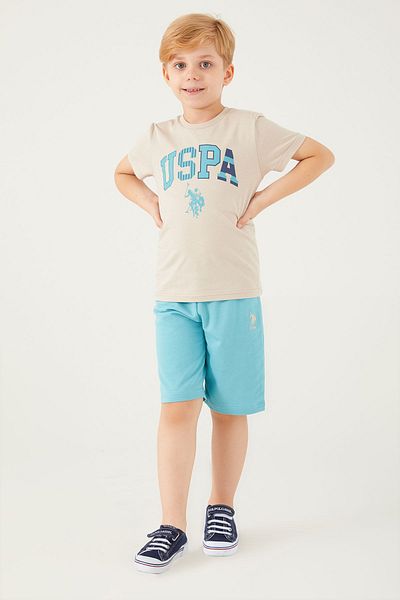 U.S. Polo Assn. Baza. Polo Assn 1342 Costum Bermuda pentru băiat, extrem de confortabil
