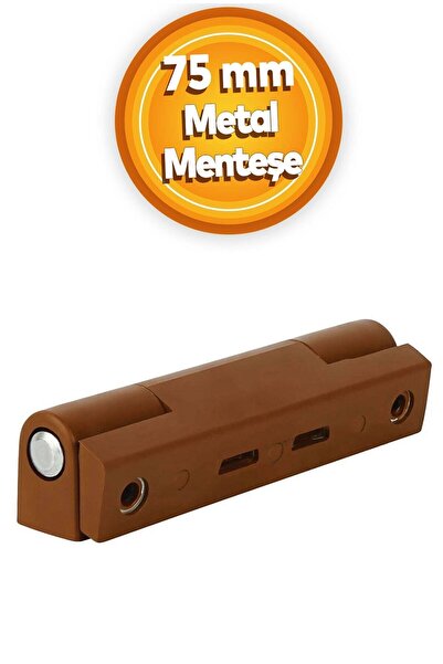 İstanbul E-Hırdavat Pvc Pimapen Pencere Menteşesi Metal 75 Mm Açık Kahverengi...