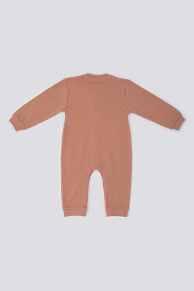 U.S. Polo Assn. Base Polo Assn The Delicacy Of Coffee Brown Baby Jumpsuit