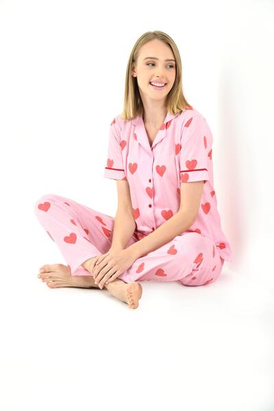 Yeniİnci Ženska pidžama sa printom srca