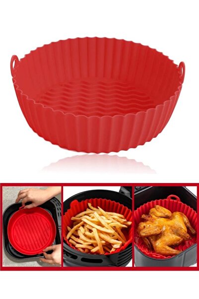 Silicolife Onikiden Airfryer Silikon Pişirme Kabı 20x5cm – Tüm Hava Fritözler...