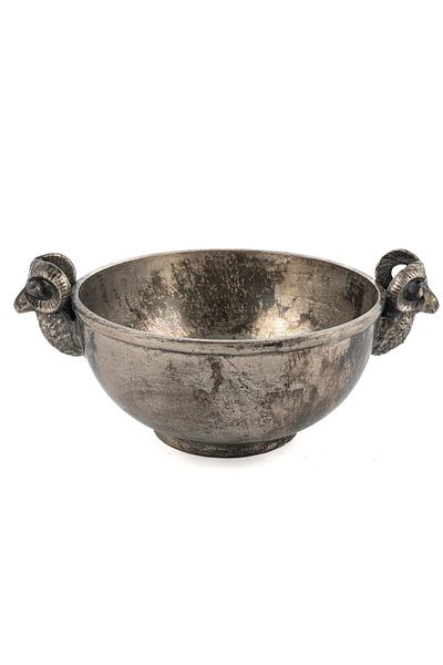 Mikasa Moor Antique Silver Metal Decorative Bowl 43X31X18Cm