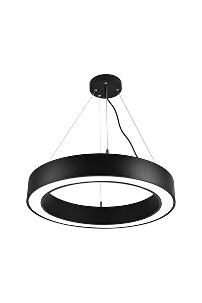 NEVO 60 Cm Led'li Yuvarlak Simit Linear Sarkıt Siyah 3000k Gün Işığı Ns115-1