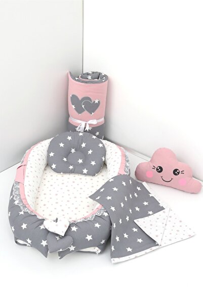 Umaybebek 5 Parça - Babynest, Bebek Uyku Yatağı, Baş Yastık, Bebek Pikesi, Yo...