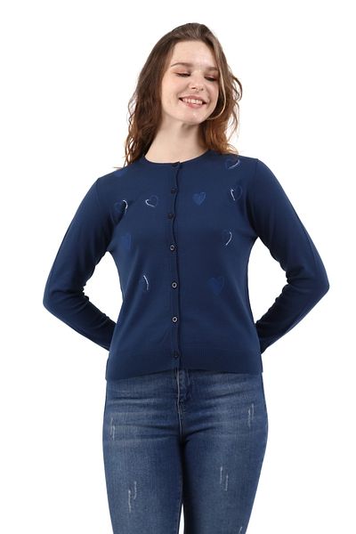 Solo Sparkle of the Heart" Knitwear Knitted Cardigan