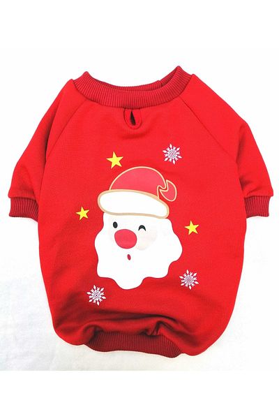 PATİBÖR Red Santa Claus Cat & Dog Sweatshirt