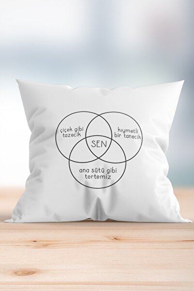 WixelArt Çiçek Gibi Tazecik Kıymetli Bir Tanecik Tarkan Motto Yastık