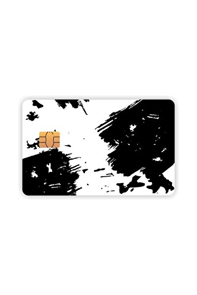 esticker Black White Card Covering Sticker Card Sticker