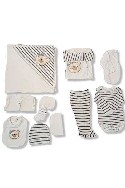Bayb Zuhu 10 Pieces Organic Luxury Anti Allergic Hospital Outfit Snapsuit Set Newborn