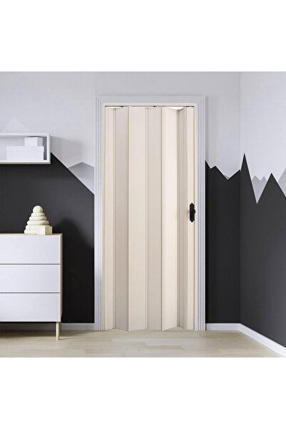 FARAN DEKORASYON 130 X 215 Beyaz Renk Camsız Pvc Akordiyon Kapı - Frnakmodel-...