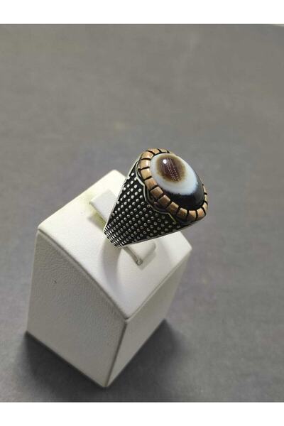ALTUNTAŞ Akik Taşlı 925 Ayar Gümüş Yüzük