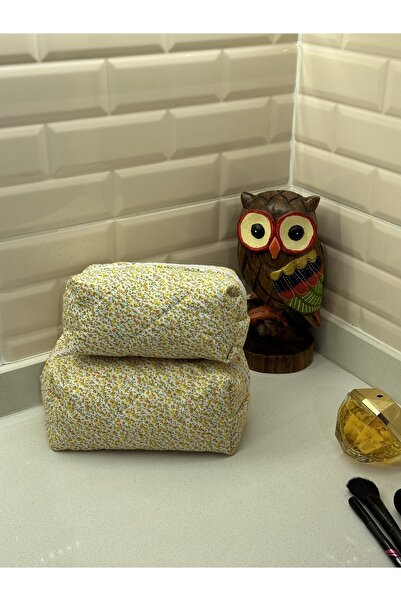 Simfa Кольорова косметичка з квітковим візерунком / органайзер (великий розмір)