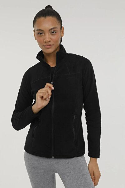 lumberjack Gilet negru Polar pentru femei - Buzunar