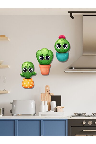 HYL Διακοσμητικό Σετ ζωγραφικής με 3 καλλιεργημένα κάκτους, προσθέστε χαρά σε...