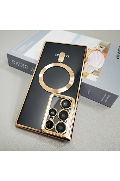 m.tk moveteck Samsung Galaxy S23 Ultra Kılıf Kamera Lens Korumalı Yumuşak Met...