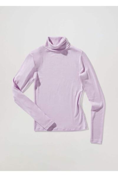 MANGO Woman Vlněné tričko s dlouhým rukávem