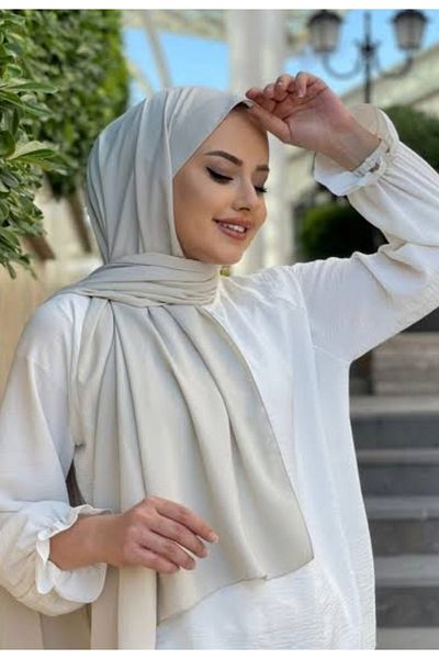 HAR-UM Ticaret Hijab Women's Medina Silk Shawl Stone