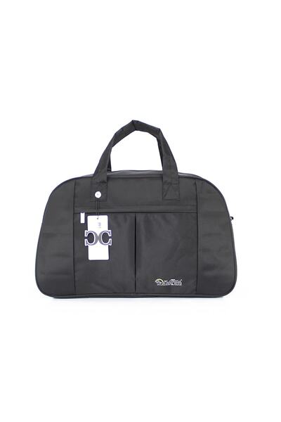 Case Club Ortaboy Seyahat Ve Spor Çantası Siyah Renk Ve Su Geçirmez Kumaş
