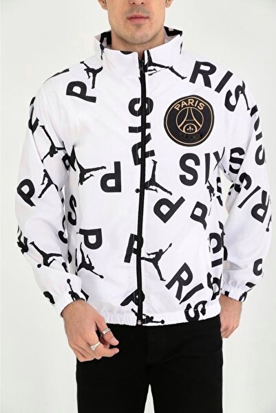 Be Original Unisex Paris με στάμπα Αδιάβροχο Μπουφάν Προπόνησης Τρεξίματος