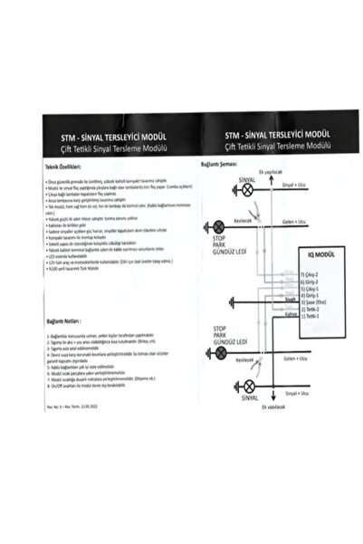 EFGARAGE Sinyal Tersleyici Modül Sinyal Ve Parkların Ters Cakışması Uyumlu Çi...