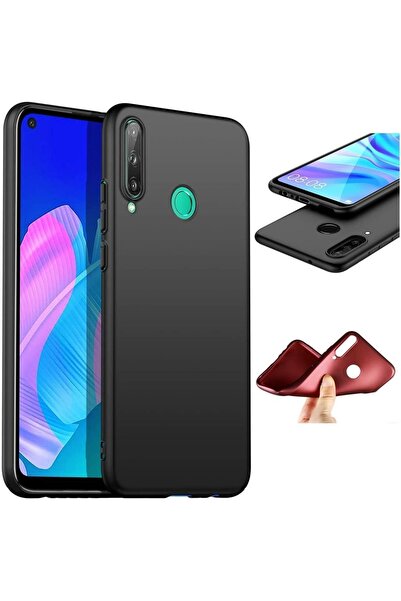 Miscase Huawei P40 Lite E Mat Soft Kalite Silikon Kılıf Siyah