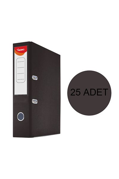 Noki Noki Wide-Narrow Plastic Folder 25 Pieces Wide Black