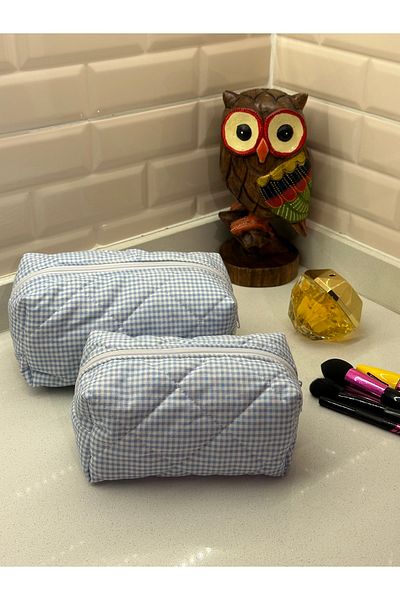 Hedwig Design Geantă de machiaj colorată cu flori-violet