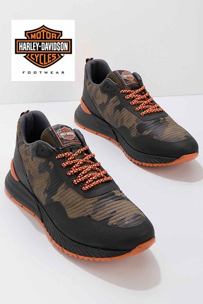 Harley Davidson Khaki Men's Sneakers