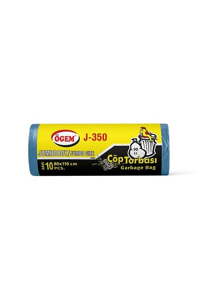 ÖGEM PLASTİK Wholesale Garbage Bag Jumbo Size 80x110cm - J350 1 Box 20 Pieces