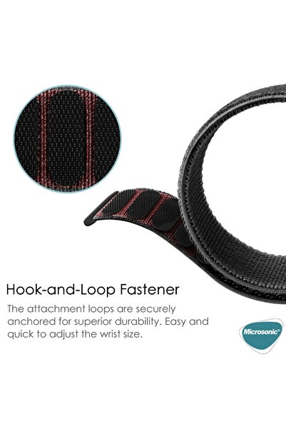 Microsonic Honor Watch Gs Pro  Uyumlu Hasırlı Kordon Woven Sport Loop Sarı