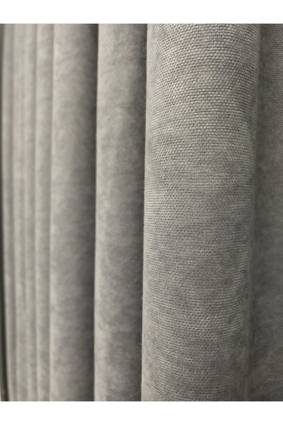 Erdoğanlar Koza Ada Upholstery Fabric, Gray, Single Panel, 1/3 Dense Pile